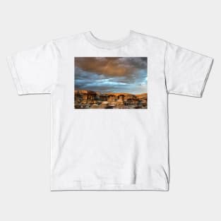 Rainbow Over The Badlands Kids T-Shirt